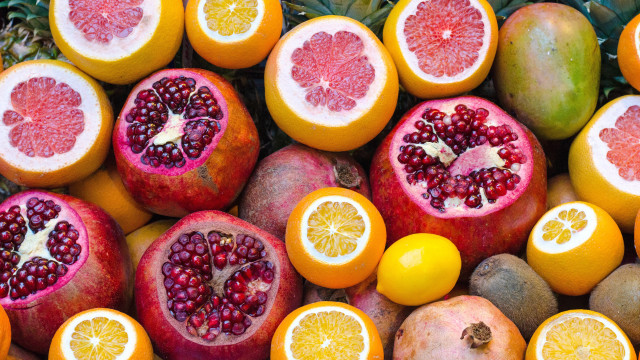 Fruit bowl fauvism saturated colors free wallpaper - medium preview image