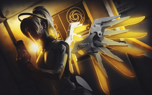 Sci fi woman hologram overwatch free wallpaper - medium preview image