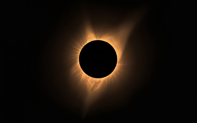 Solar eclipse bright light black free wallpaper - medium preview image
