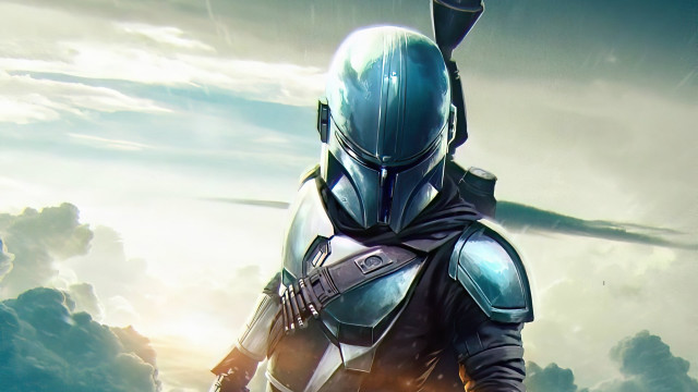 Man suit clouds sword beach free wallpaper - medium preview image