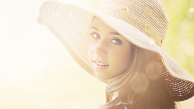 Woman hat portrait sunny pony free wallpaper - medium preview image