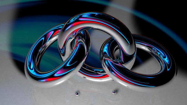 Rings table background 3d render free wallpaper - medium preview image