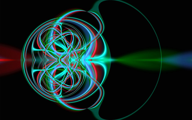 Flower holography mandelbrot lights raytrace free wallpaper - medium preview image