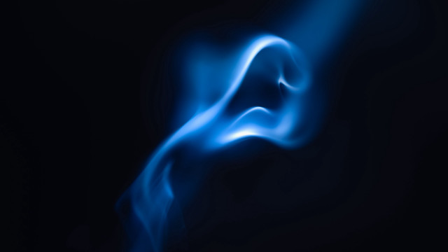 Blue smoke black background white #3 free wallpaper - medium preview image