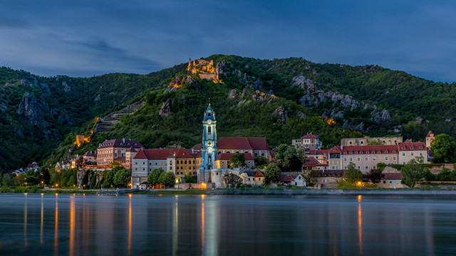 Heidelberg castle cityscape panorama bridge free wallpaper - medium preview image