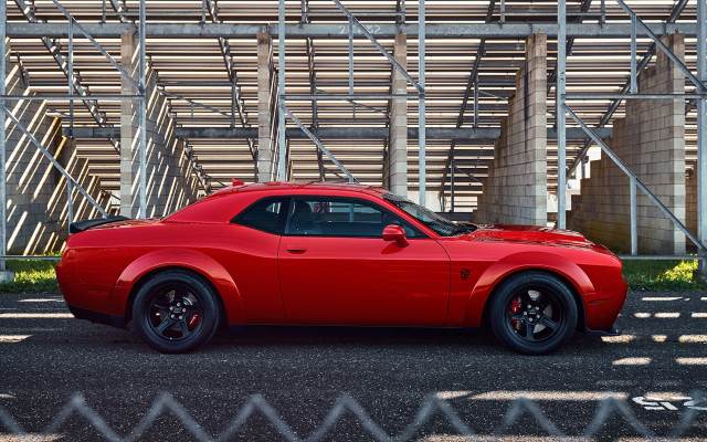 Red sports car parking lot #45 free wallpaper - medium preview image