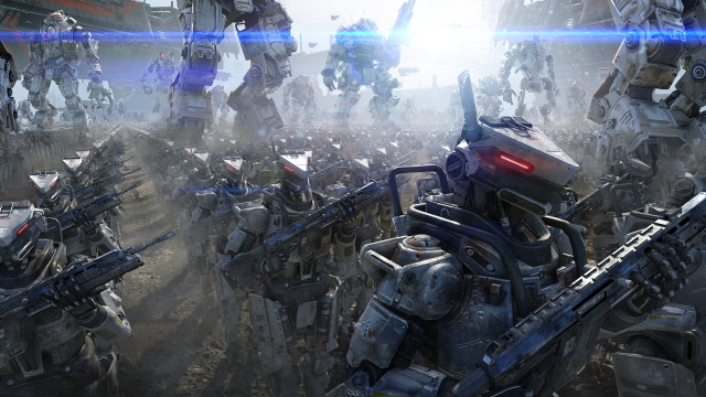Field robots suits battle cinematic free wallpaper - medium preview image