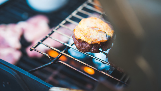 Grilled meat potatoes fork brian free wallpaper - medium preview image