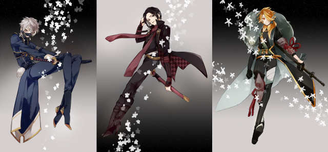 Anime characters bench sitting poses free wallpaper - medium preview image