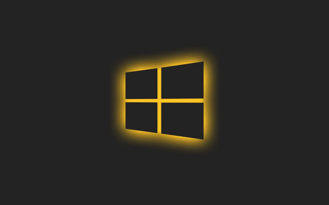 Black yellow light window computer free wallpaper - medium preview image
