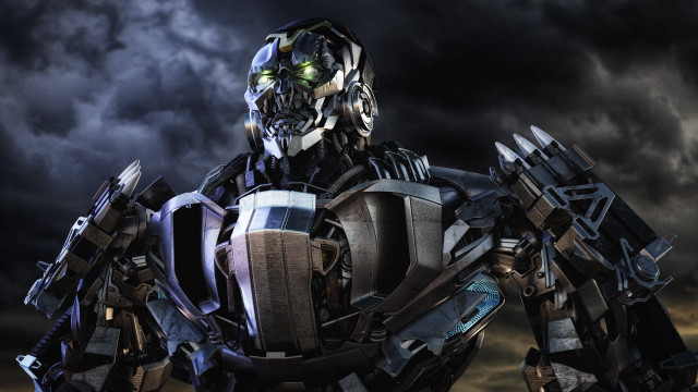 Robot glowing eyes helmet mecha free wallpaper - medium preview image