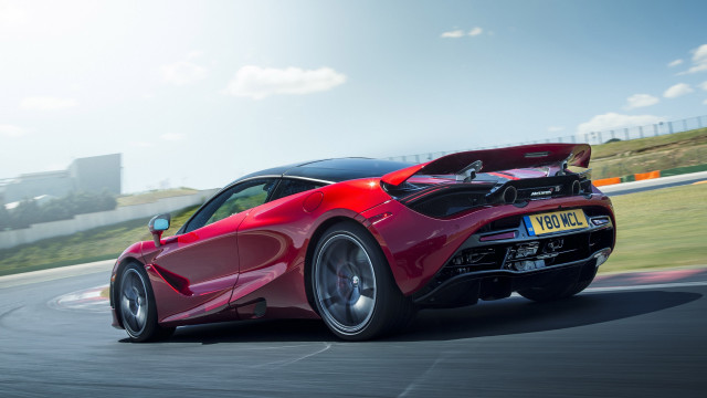 Red sports car race track #3 free wallpaper - medium preview image
