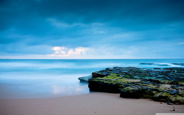 Rocky beach body of water #2 free wallpaper - medium preview image