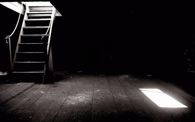 Ladder dark light door room free wallpaper - medium preview image