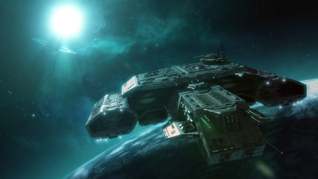 Space station planet bright light #3 free wallpaper - medium preview image