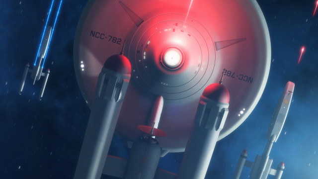 Futuristic space station rockets stars free wallpaper - medium preview image