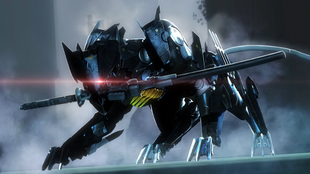 Robot sword mecha light glowing free wallpaper - medium preview image