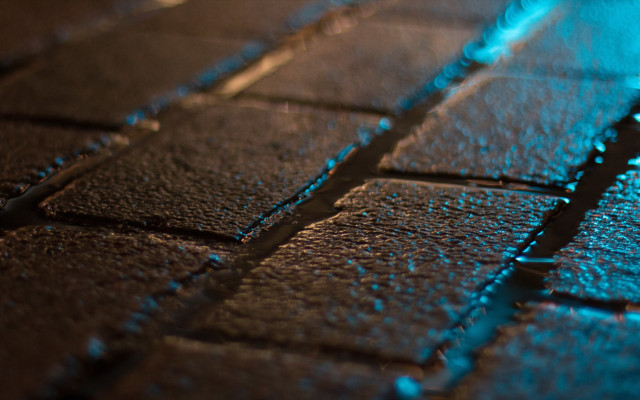 Blue tile holography macro city free wallpaper - medium preview image