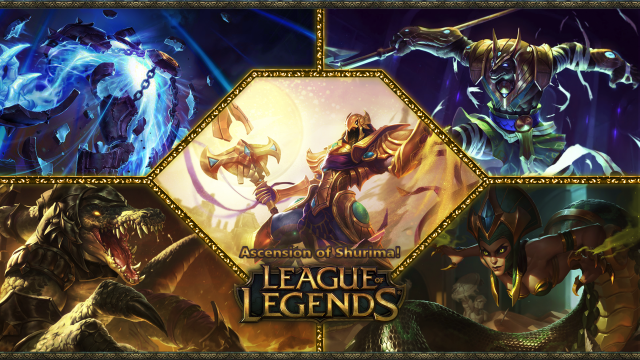 League characters monsters background heads free wallpaper - medium preview image
