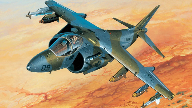 Fighter jet sunset explosion airbrush free wallpaper - medium preview image