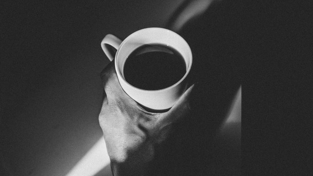 Coffee shadow noir minimalism monochrome free wallpaper - medium preview image