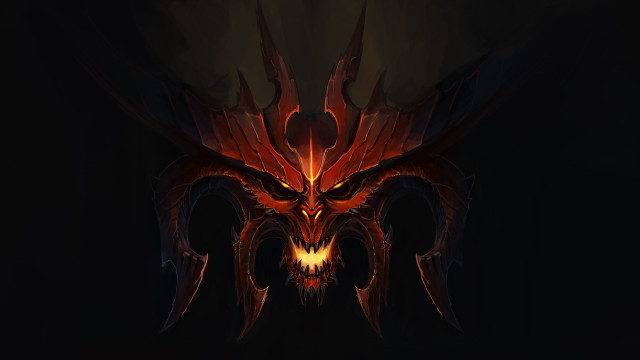 Demonic glowing eyes horns winged free wallpaper - medium preview image