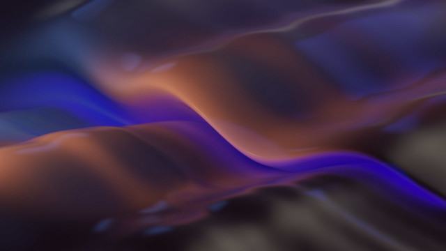Blurry blue orange wave black free wallpaper - medium preview image