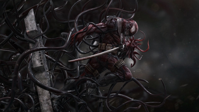 Demonic knife tentacles bloodborne armor free wallpaper - medium preview image
