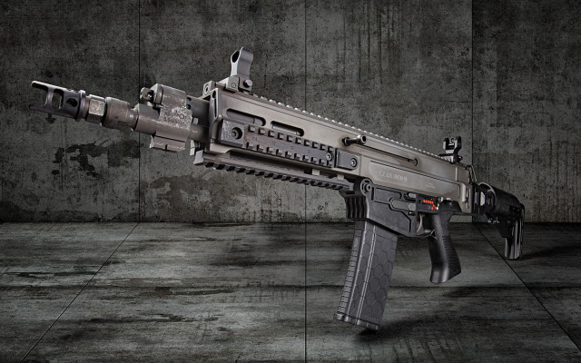 Gun red dot dark room free wallpaper - medium preview image