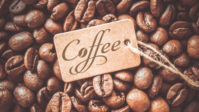 Coffee beans sign conceptual art free wallpaper - medium preview image