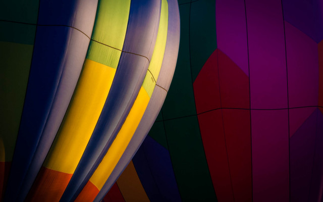 Colorful hot air balloons fauvism free wallpaper - medium preview image