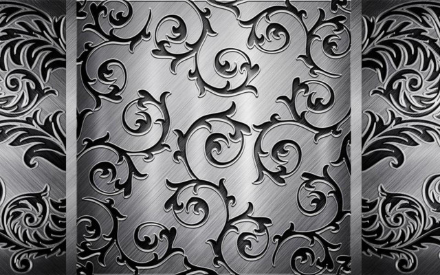 Metal background decorative design floral free wallpaper - medium preview image