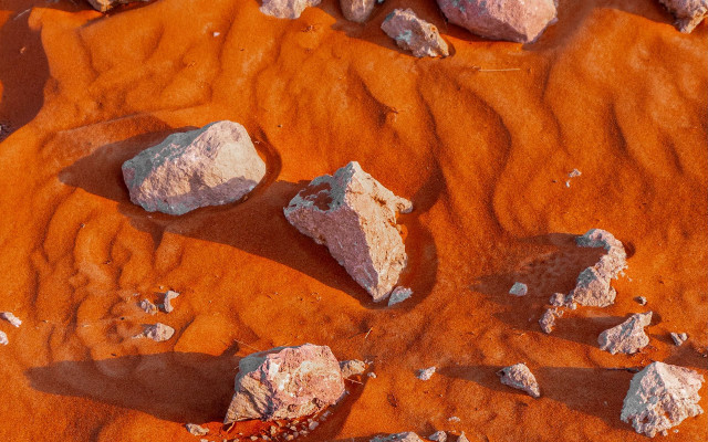 Rocks sandy ground red dirt free wallpaper - medium preview image