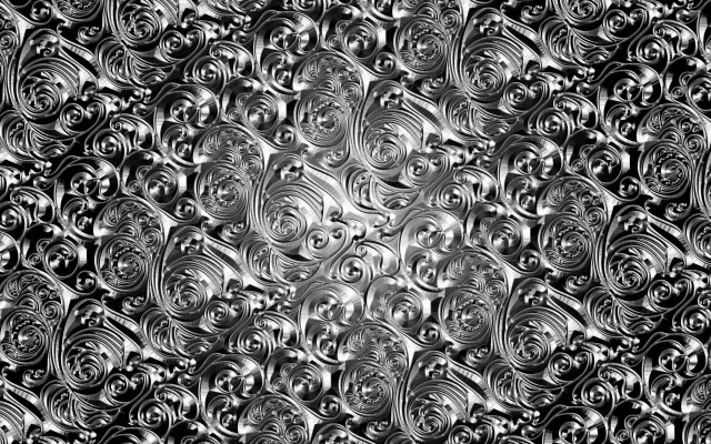 Black white pattern circles spirals free wallpaper - medium preview image