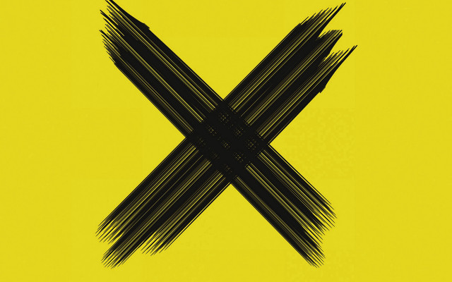 Black cross yellow background gradient free wallpaper - medium preview image