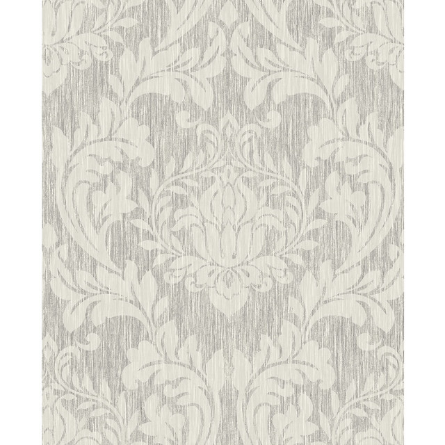 White grey wallpaper floral design #2 free wallpaper - medium preview image