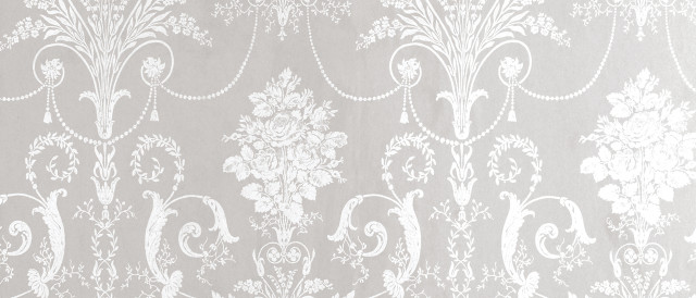 White wallpaper flower vine pattern free wallpaper - medium preview image