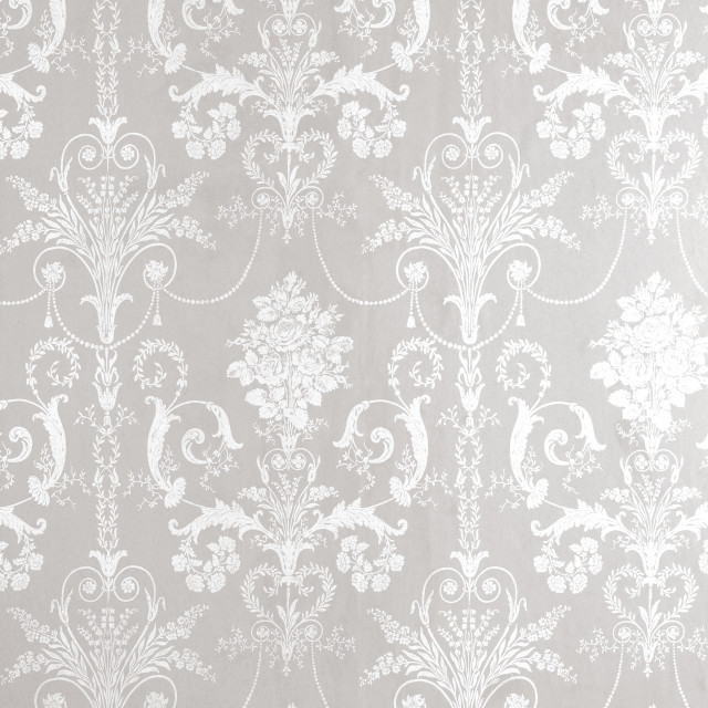 White wallpaper floral design background #2 free wallpaper - medium preview image