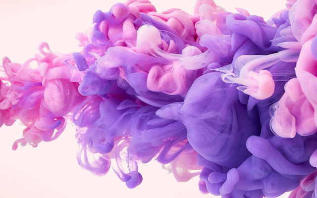 Purple pink ink water 3d free wallpaper - medium preview image