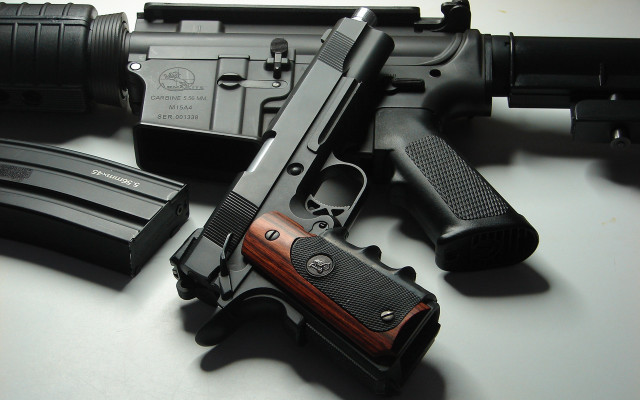 Gun smaller gun table flashlight free wallpaper - medium preview image