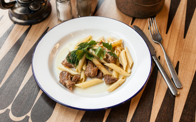 Pasta meat sauce plate fork free wallpaper - medium preview image