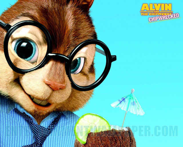 Cartoon character drink lime blue free wallpaper - medium preview image