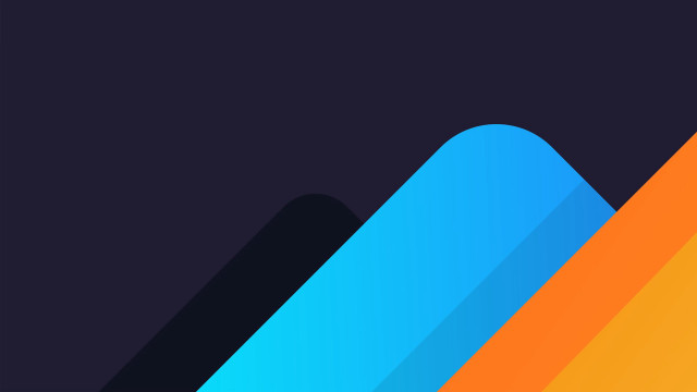Colorful triangle abstract blue orange free wallpaper - medium preview image
