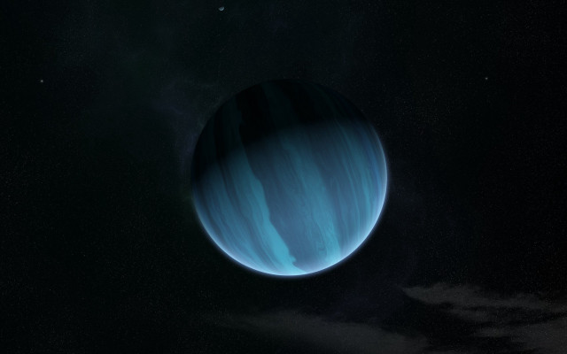 Blue planet starry sky moonlight free wallpaper - medium preview image