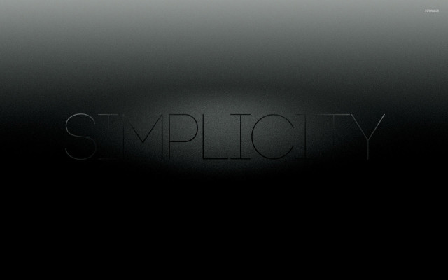 Simplicity cursive black white conceptual free wallpaper - medium preview image