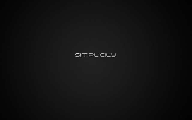 Black background simplicity silver letters #2 free wallpaper - medium preview image