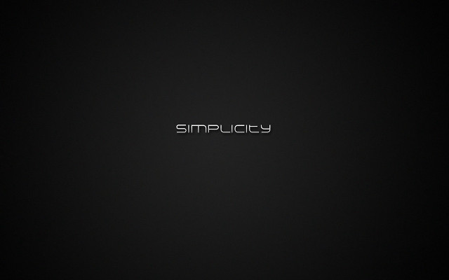 Black background simplicity silver letters free wallpaper - medium preview image