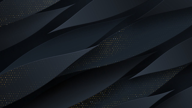 Black gold abstract wavy dots free wallpaper - medium preview image