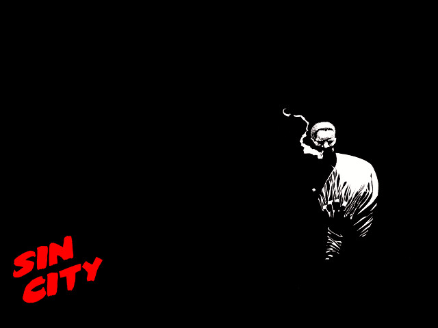 Man cigarette sin city background free wallpaper - medium preview image