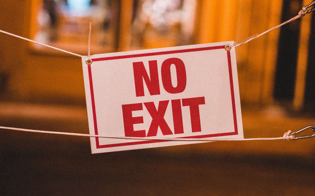 Hanging wire no exit institutional free wallpaper - medium preview image